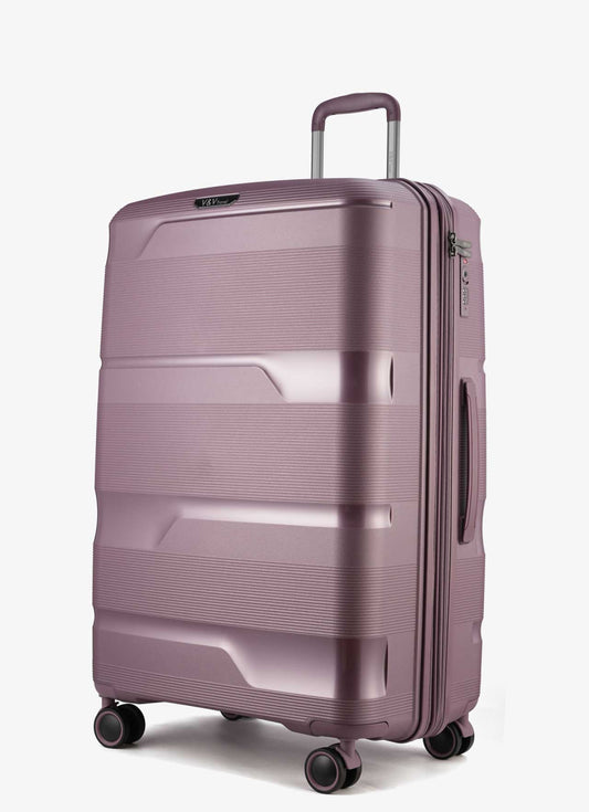 Σετ 3 βαλίτσες V&V Travel Metallo (20″/24″/28″) 3 κομματιών - Violet